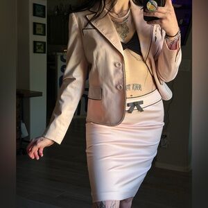 Tahari Pink Blazer & Skirt Set